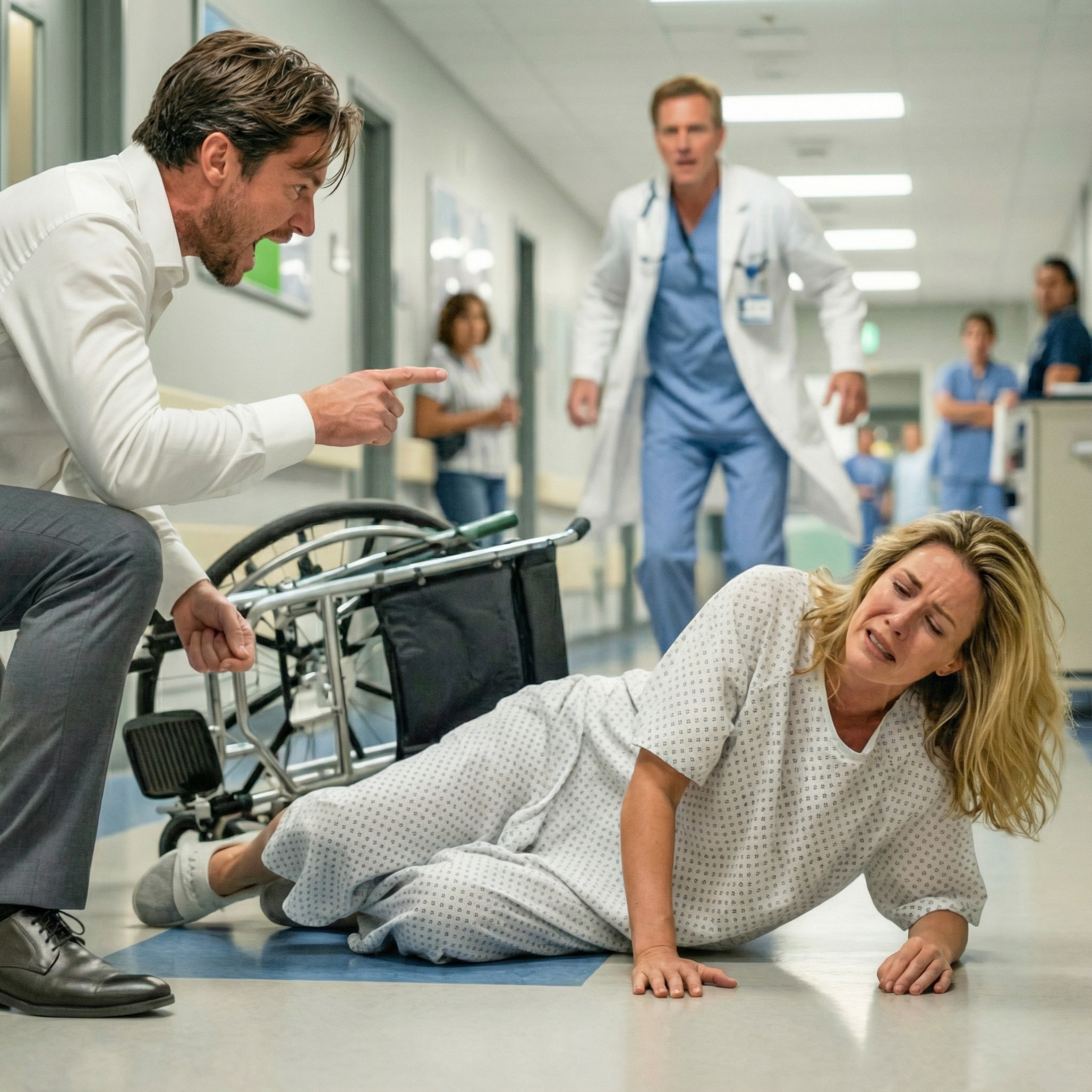 “Get up yourself, I’m not helping.”After Car Crash, Wife In Wheelchair—Husband Abandons Her, A Horrifying Secret Opens In Hospital!