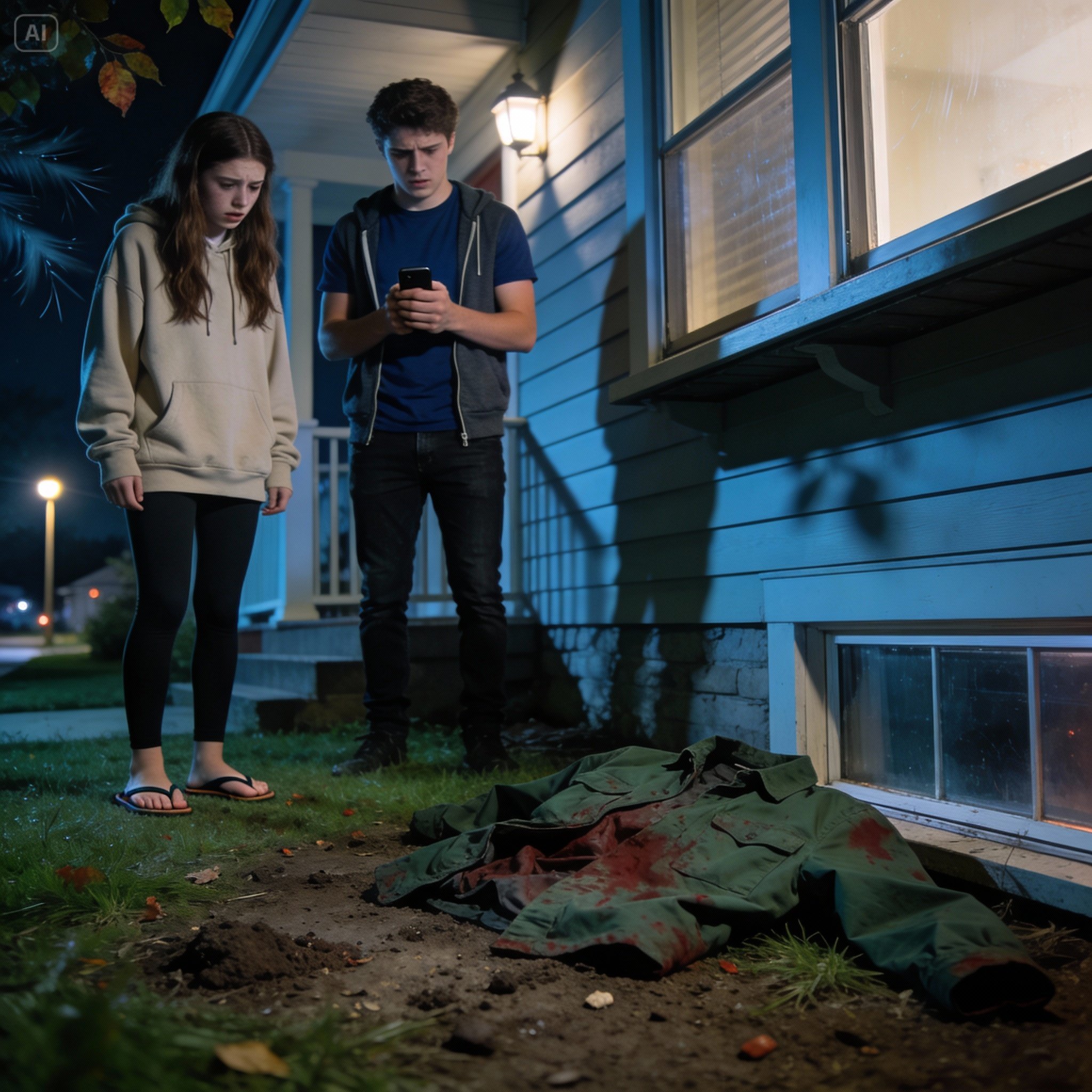 “Run. Don’t trust your mother,” my dad warned in the middle of the night. We fled barefoot. And the blood under her window? It told us everything she refused to say.