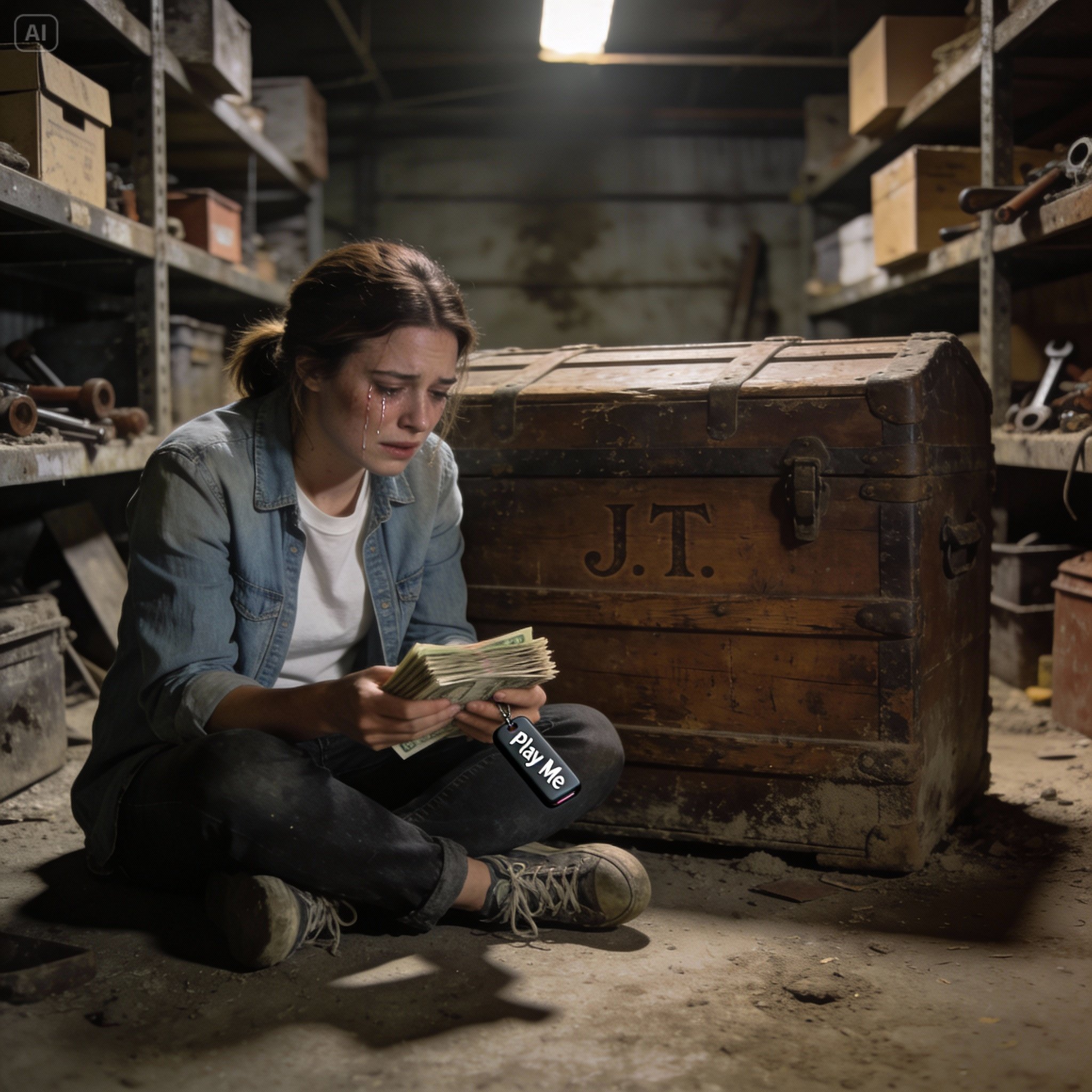 My sister said Dad gave her the real inheritance and left me with a ‘sentimental box.’ But in that old shed, I found cash, documents—and a secret he kept hidden our whole lives. He said in his message, ‘Monica got what she wanted. You got what mattered.’