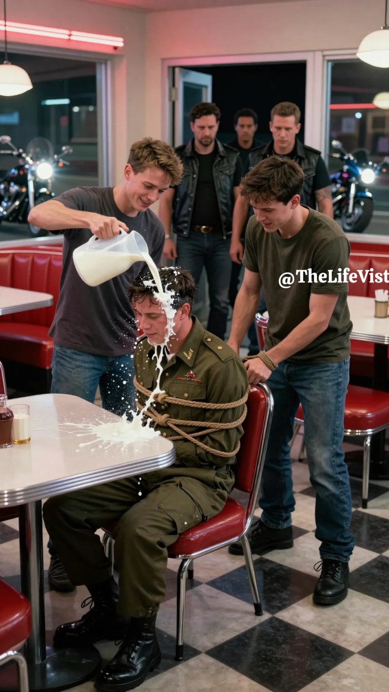 A Disabled Veteran Was Mocked in a Small Diner, Then Six Bikers Walked In and Everything Stopped