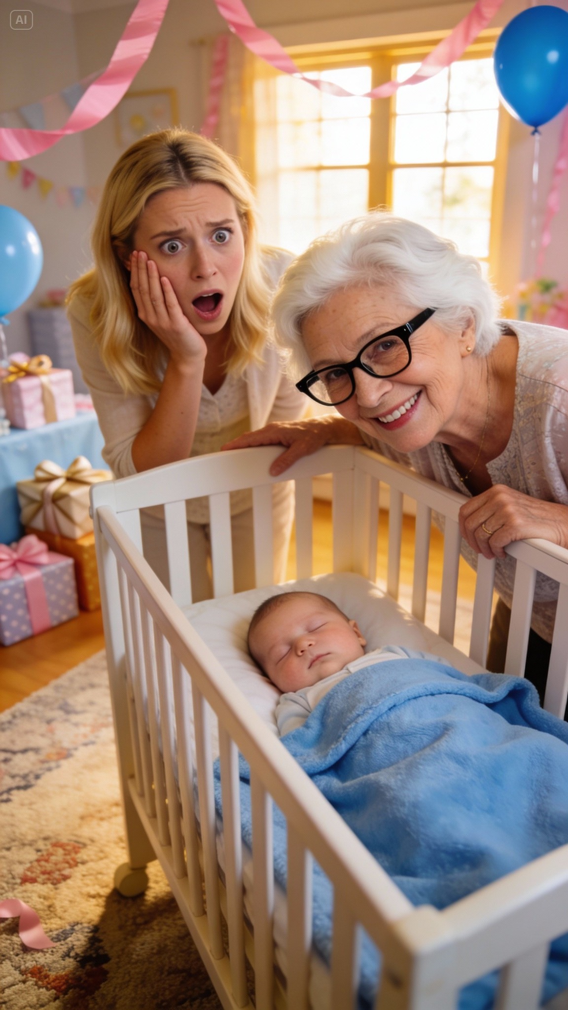 At my baby shower, my mother-in-law handed me a present.