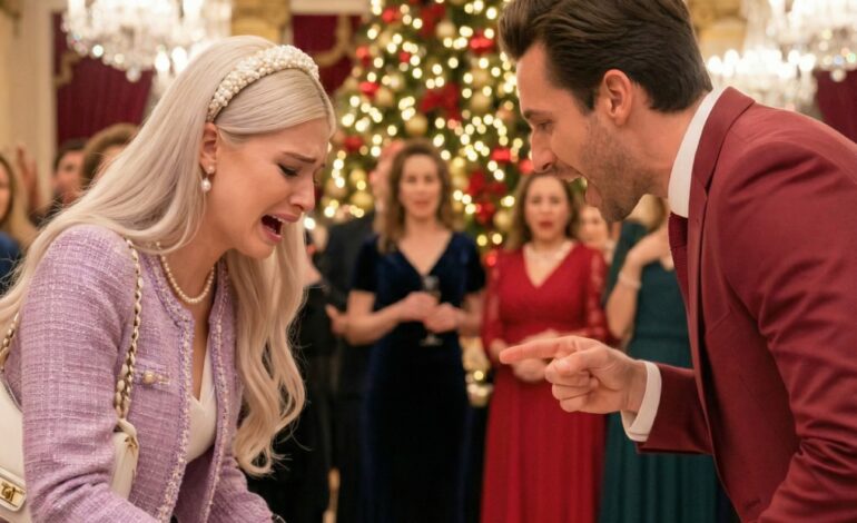 “You’re nothing without my name,”In Tears, She Signs the Divorce Papers at Christmas party—Not Knowing She Is the Billionaire’s…