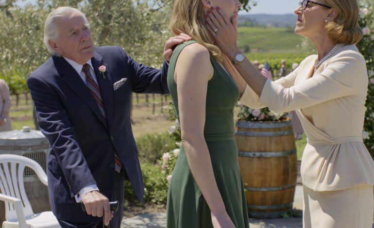 My mother smiled for the photographer and whispered, “Seat that old man behind the trash bins—tell people he’s staff if they ask,” the moment my 82-year-old grandpa stepped off a six-hour flight for my brother Michael’s Napa vineyard wedding, and when I raised my glass and asked why strangers were eating at the family table while he sat on a plastic chair beside the catering vents, she slapped me so hard the music stopped… then the iron gate shook, a black Rolls-Royce and two SUVs rolled in, and Grandpa William walked back like the vineyard answered to him.