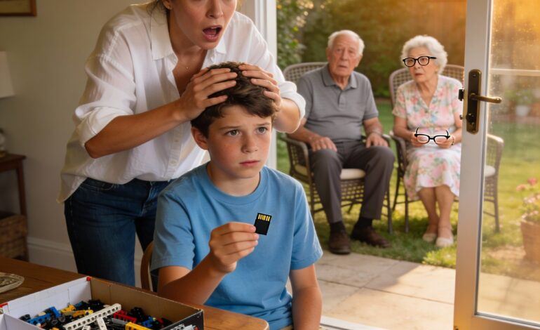 My parents gave my son a Lego set for his graduation. He smiled—then froze and asked, ‘Mom… why is this inside?’ Two days later, police were at their house.