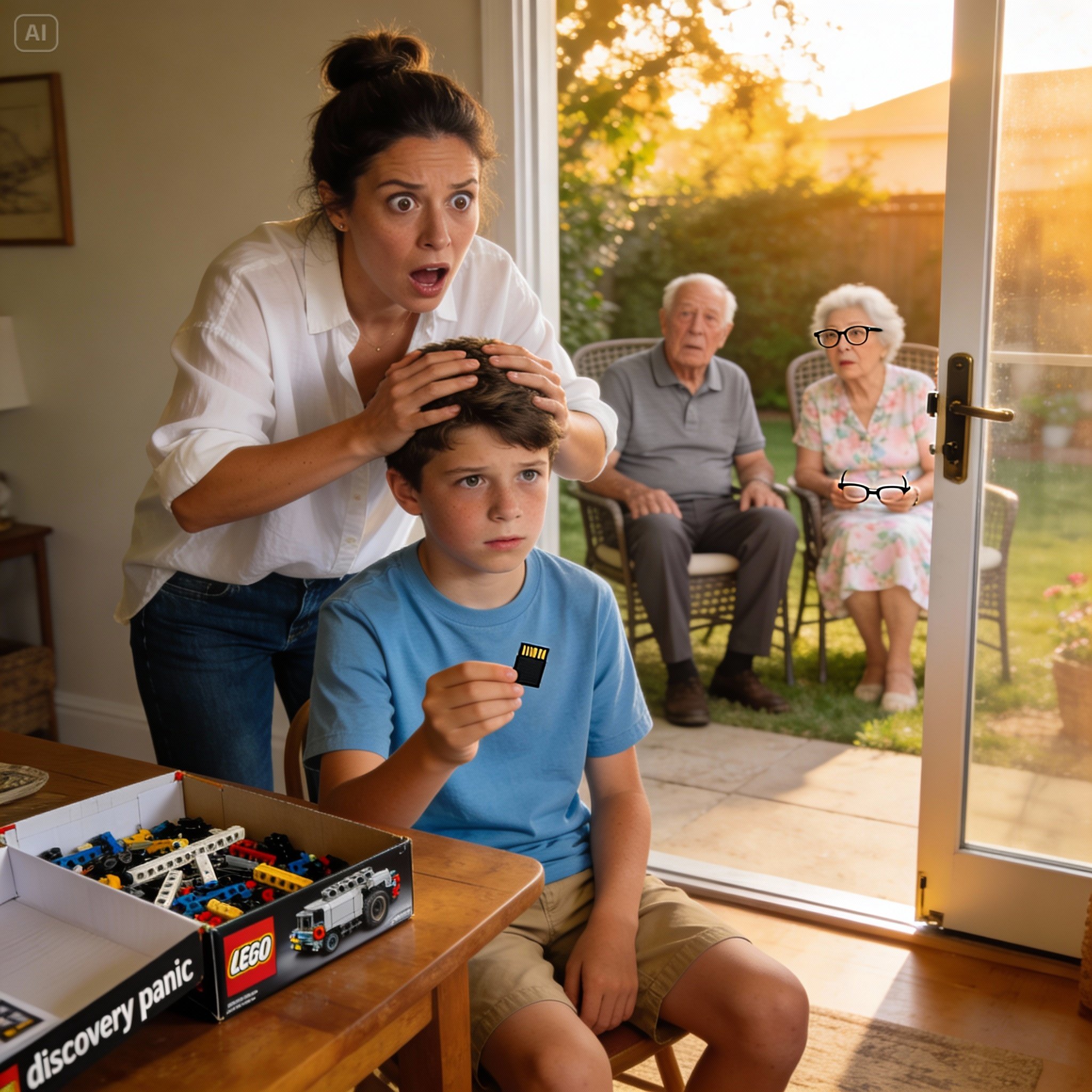 My parents gave my son a Lego set for his graduation. He smiled—then froze and asked, ‘Mom… why is this inside?’ Two days later, police were at their house.
