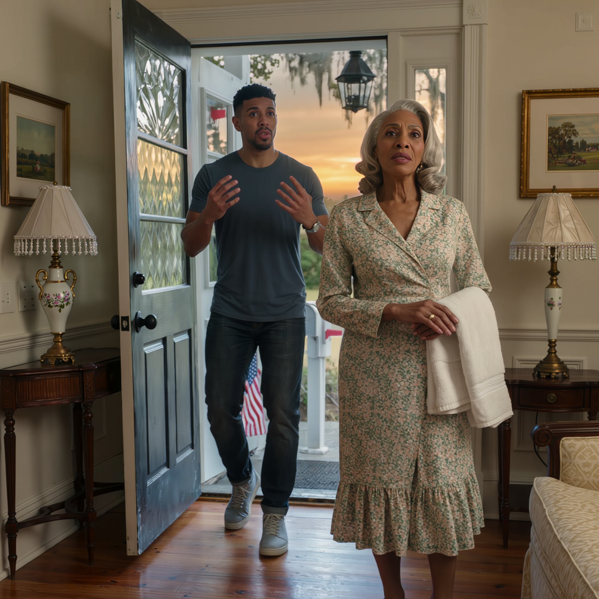 My son stormed into my Savannah house screaming that my card “failed” and his wife was “humiliated,” but that same night I found a photocopy of my credit card—security code included—hidden in my lockbox. Two days later, they returned with sweet smiles, a monthly “allowance” demand, and a threat dressed up as protection: guardianship. I didn’t raise my voice. I opened a file, knocked on one neighbor’s door, and let the truth speak.