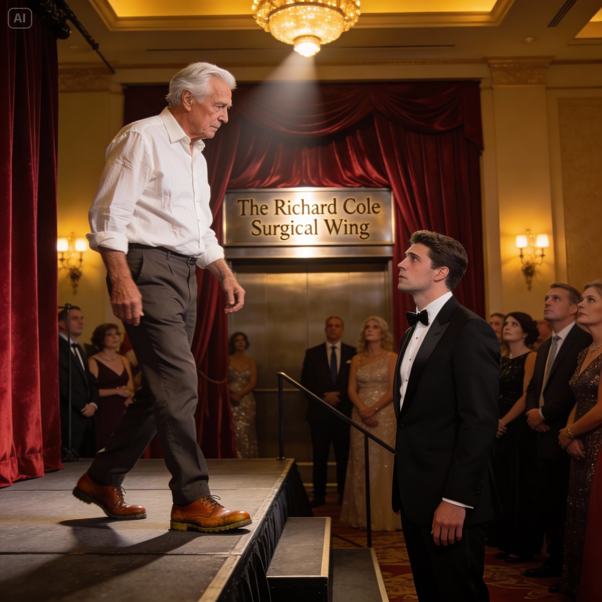 He said he was embarrassed to be the janitor’s son. I never argued. I just worked in silence — and donated $4 million to his hospital in secret. Tonight, they revealed my name… and he finally looked me in the eye.