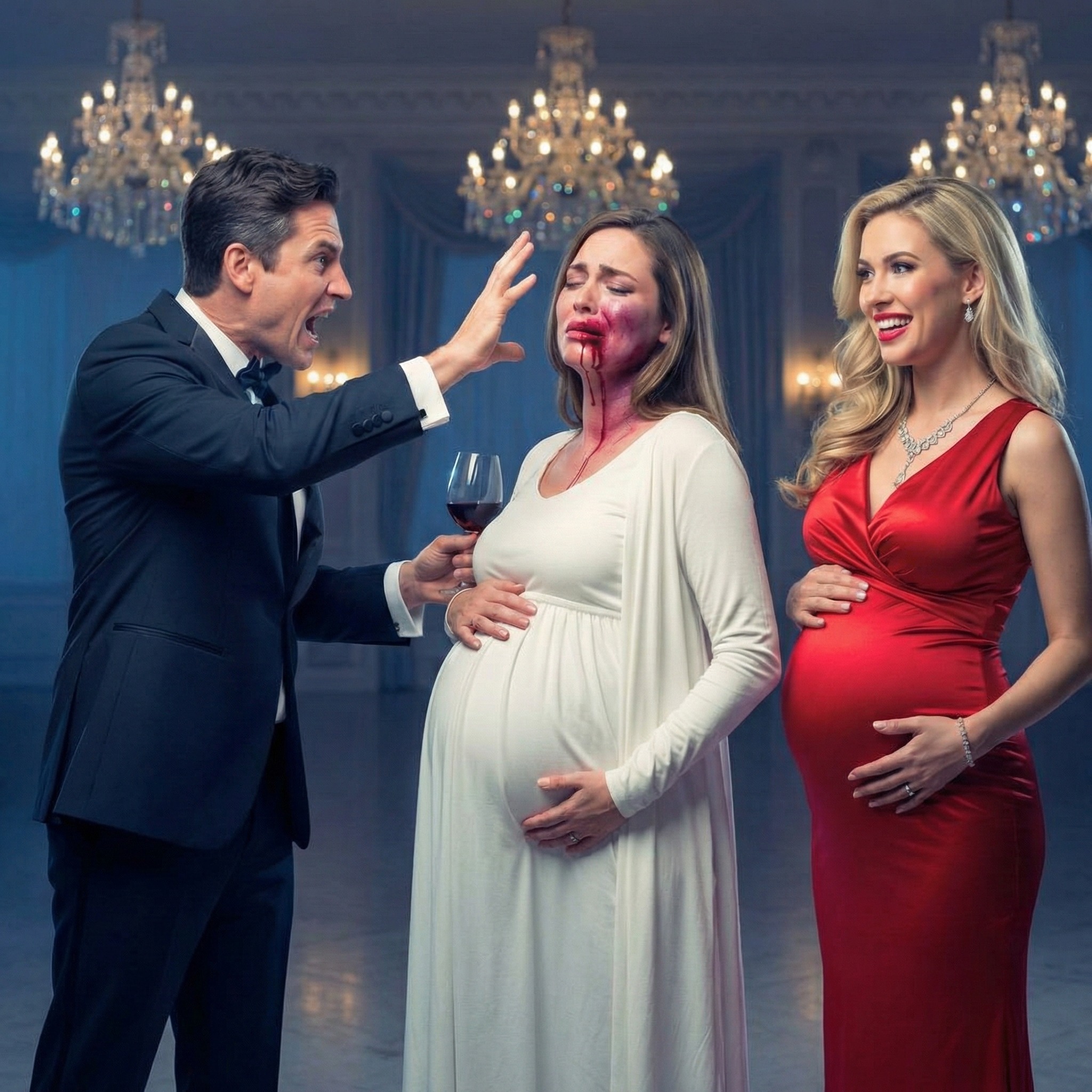 “Security, remove her,”Millionaire Slaps His Pregnant Wife, Chooses Pregnant Mistress — One Year Later She Returns With Sho