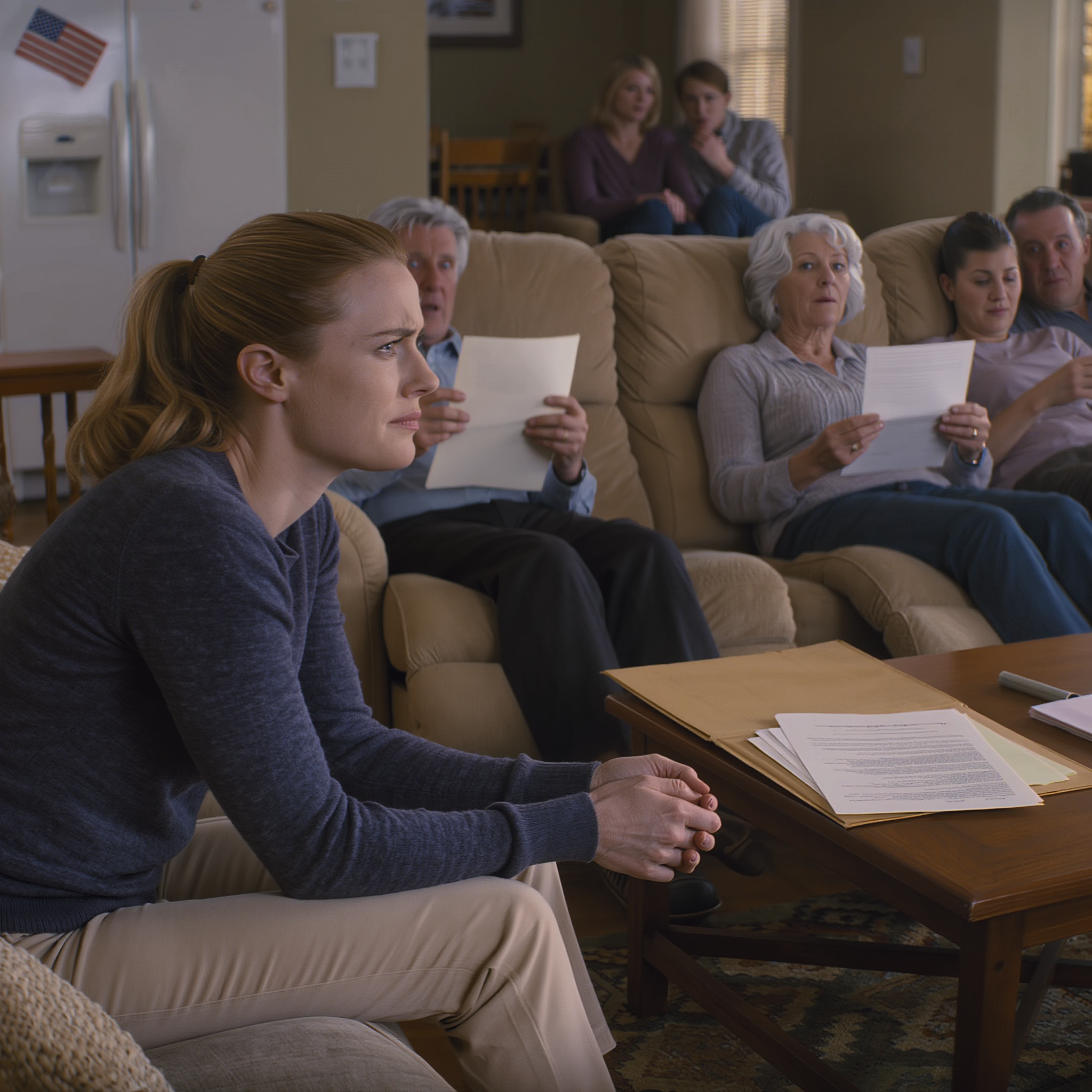 My mother looked me straight in the face: “Your sister’s family will always be number one, you will always be last,” my father nodded like it was the most obvious thing in the world, I just answered, “Yeah, good then,” then quietly split my money, split my plans… until the day the whole family clutched a pile of bills, came knocking to make me shoulder their debt and got an answer that froze the entire living room.