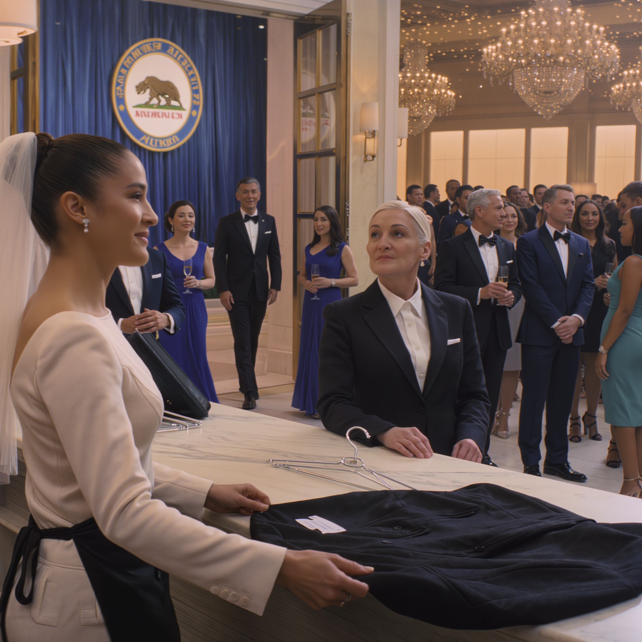 Help With Coats,” Mom Said. “The Governor Is Speaking. Don’t Embarrass Me.” I Took The Apron. Then Governor Martinez Announced: “Thank You To Director Chen, Who Runs Our $2.1B Foundation.” He Pointed At Me. MOM’S GLASS SHATTERED.