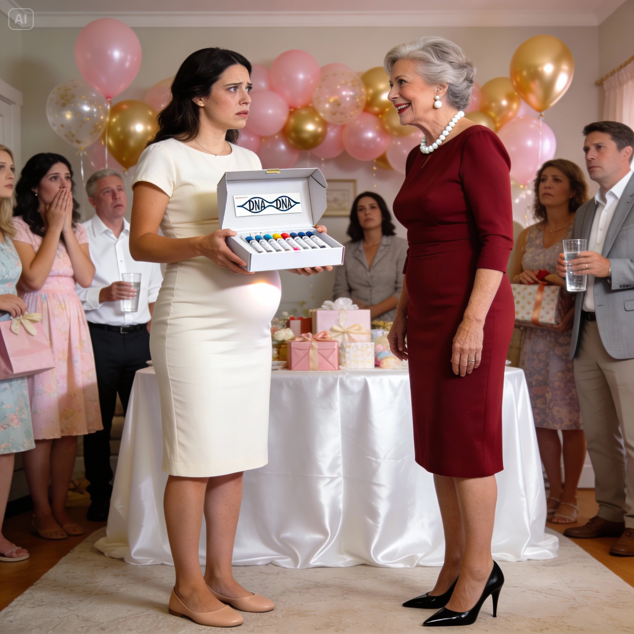 My MIL embarrassed me at my baby shower by demanding a DNA test in front of everyone. The room went silent as she questioned my loyalty. What she didn’t expect was that the truth would destroy her own marriage instead.