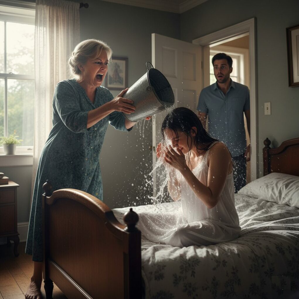 My mother-in-law poured a bucket of cold water on me to wake me up, but she didn’t expect such a turn of events…