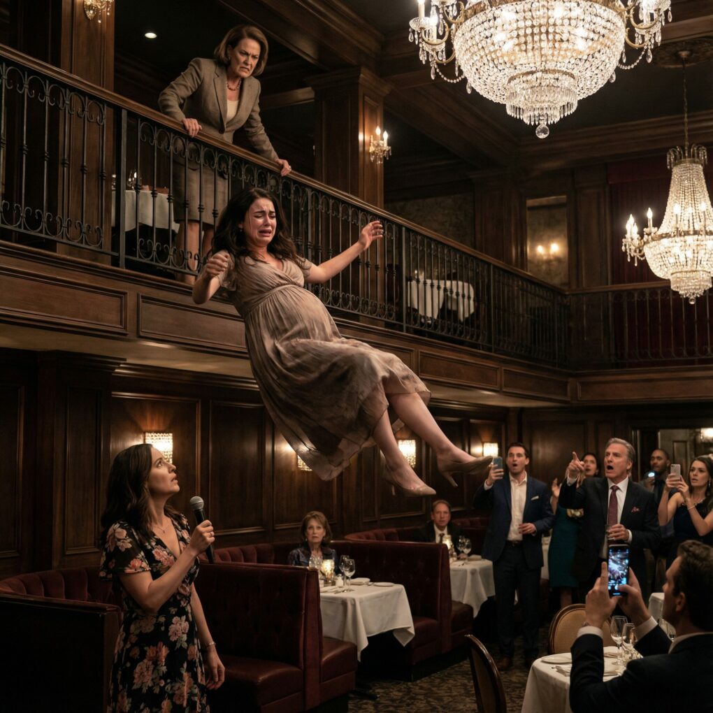 I thought my sister’s baby shower at that luxury restaurant would be awkward—but not cruel. She lifted the microphone, smiling, and shouted, “We’re also celebrating my sister’s miscarriage today!” The room laughed. I stood up, shaking. “That’s sick,” I said. My mother yanked my hair and hissed, “Stop overreacting.” Then she shoved me off the second-floor balcony. When I woke up, the scene before me was unimaginable.