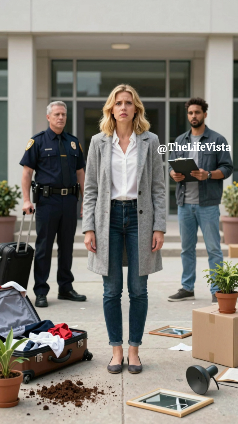 I arrived to find my belongings piled on the curb. A mover asked if I was Lena Parker and told me the new owners were taking possession today. My sister followed it up with a text—“Welcome home… guess you’re homeless now.” What they didn’t realize was that there was one small detail buried in the Meridian documents, a detail they assumed I’d never bother to read.