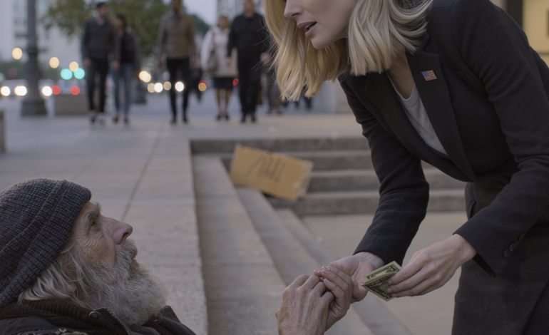 After my husband died, I went back to work, and every day I’d leave a little money for the elderly homeless man outside the library… until the day he grabbed my hand, called me by my real name, and whispered, “DON’T GO HOME TONIGHT” — and a few hours later, the 2 a.m. text left me numb…