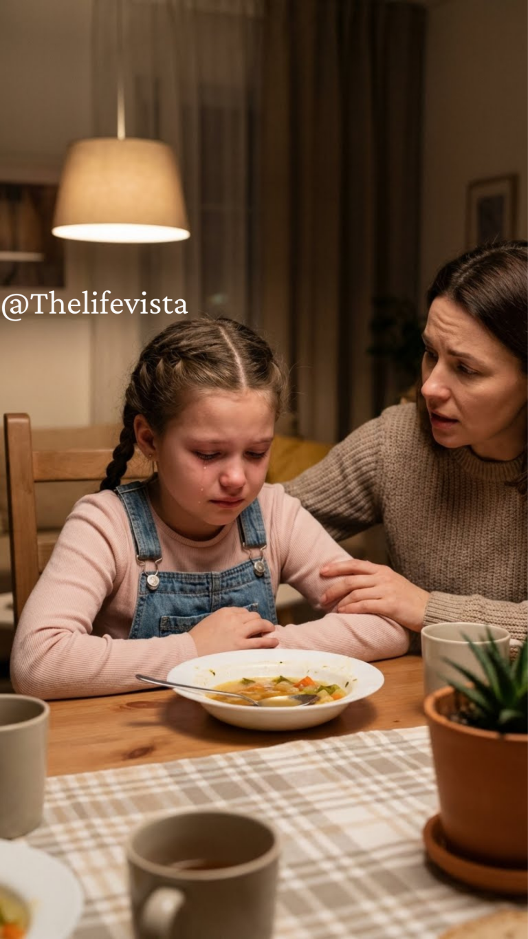My sister was away on a business trip, so I looked after my 5-year-old niece for a few days. I made beef stew for dinner, but she just stared at the bowl. When I asked, “Why aren’t you eating?”, she whispered, “Am I allowed to eat today?” I smiled gently and said, “Of course you are.” The moment she heard that, she burst into tears.