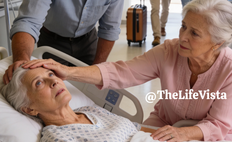 After my son and his wife departed on their trip, I was left in charge of looking after her mother, who was said to be in a coma following an accident. The moment they were gone, her eyes suddenly opened, and she murmured a few words that sent a chill straight down my spine…