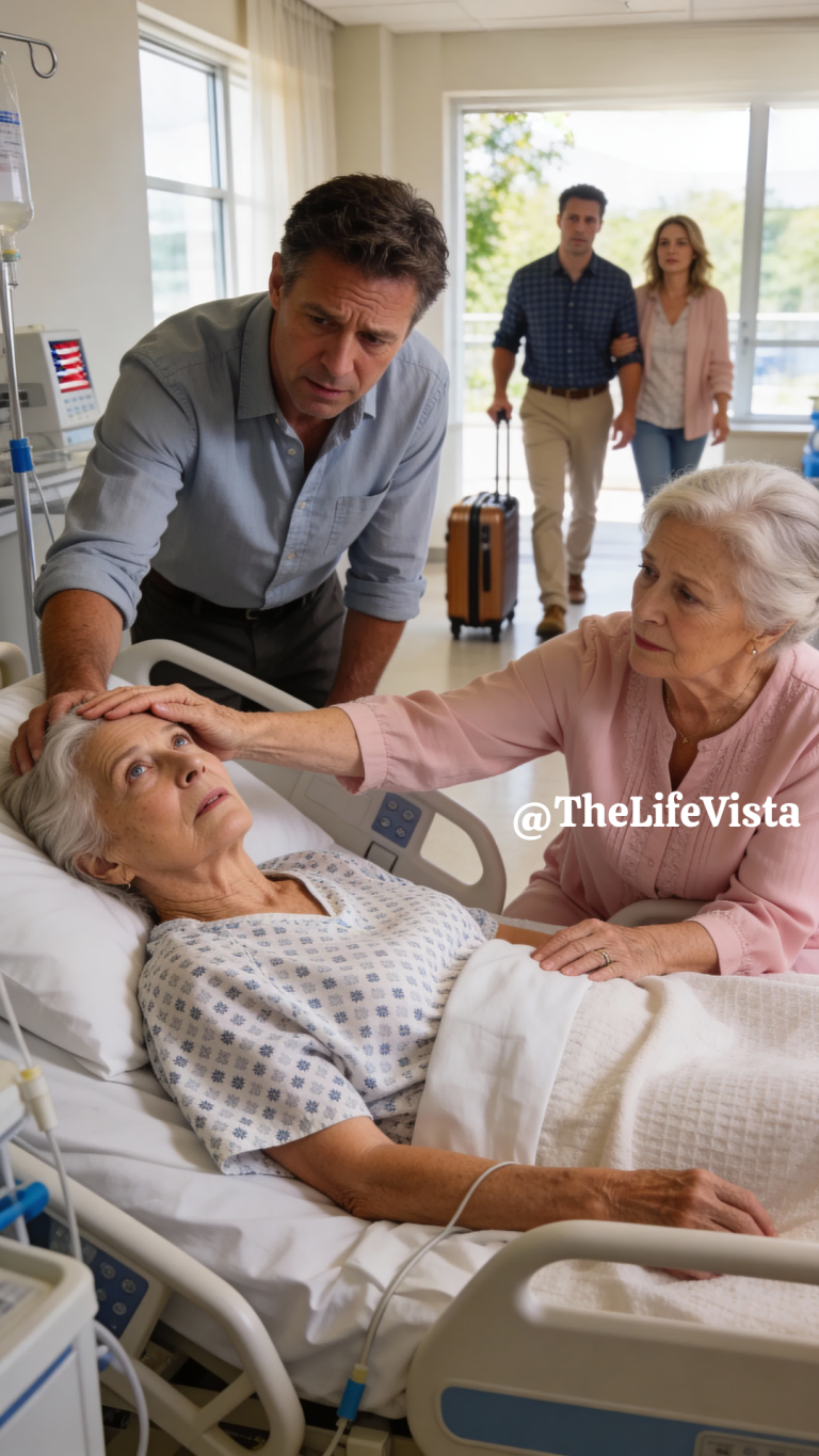 After my son and his wife departed on their trip, I was left in charge of looking after her mother, who was said to be in a coma following an accident. The moment they were gone, her eyes suddenly opened, and she murmured a few words that sent a chill straight down my spine…