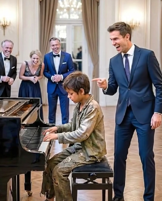 “I’LL GIVE YOU 10 MILLION IF YOU TOUCH THAT PIANO” — THE MILLIONAIRE LAUGHED, BUT THE POOR BOY SHOCKED HIM