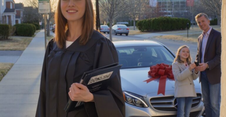 “Take The Bus, We’re Buying Your Sister A Mercedes,” Father Said. At Graduation, The Dean Announced, “And Now, Our Youngest Billionaire Graduate…” MY FATHER’S FACE SHOCK IN PANIC