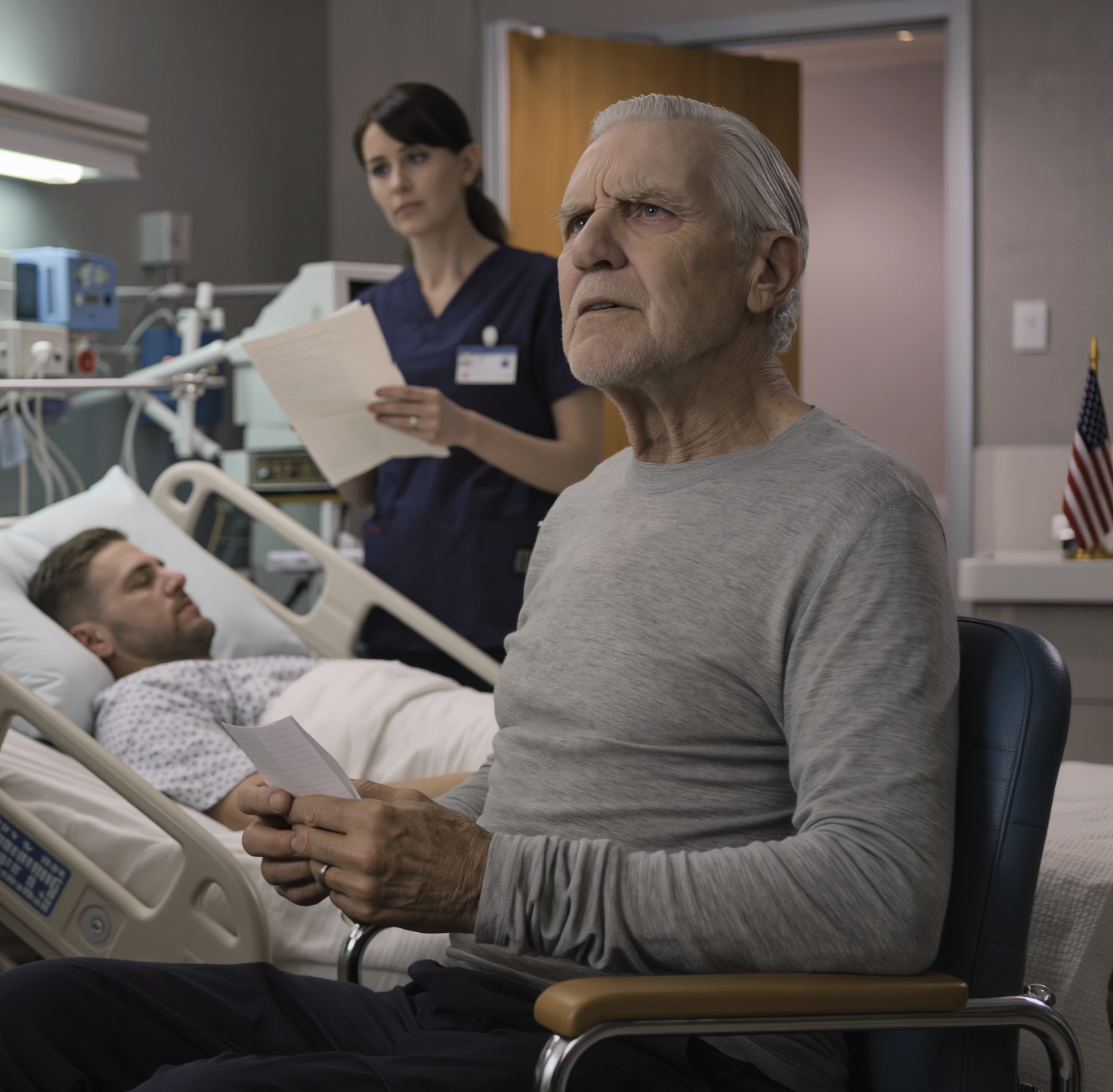 I went to the hospital to take care of my son who had a broken bone. while he was sleeping, the head nurse quietly slipped a piece of paper into my hand: “don’t come again. he’s lying. check the camera at 2 a.m.” what i saw on the footage left me in shock