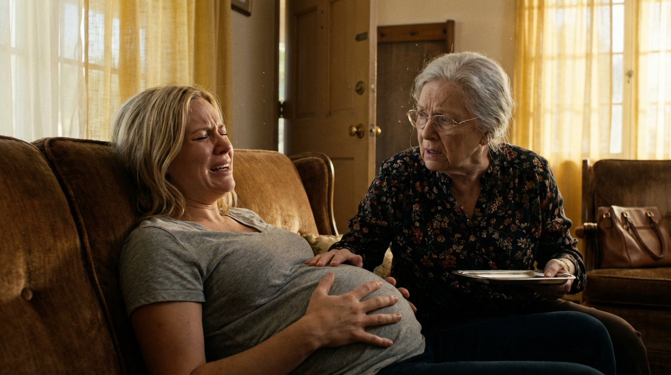 My mother-in-law stared at me as I lay weak with morning sickness.