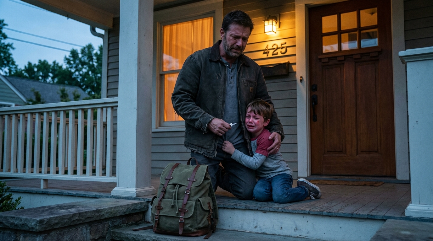 My son clung to me and begged not to stay at his grandmother’s house. “Daddy, they hurt me when you’re not here,” he whispered. I pretended to leave, then parked a short distance away and waited. Twenty minutes later, I watched my father-in-law forcefully pull my son into the garage. Panic took over. I ran, kicked the door open, and froze. What I saw made my legs give out. My wife was standing there, recording everything. She met my eyes calmly and said, “You weren’t supposed to find out this way.”…My son Ethan clutched the sleeve of my jacket so tightly that his knuckles turned white. He was eight years old, small for his age, and shaking in that quiet way children do when they’re trying not to cry.