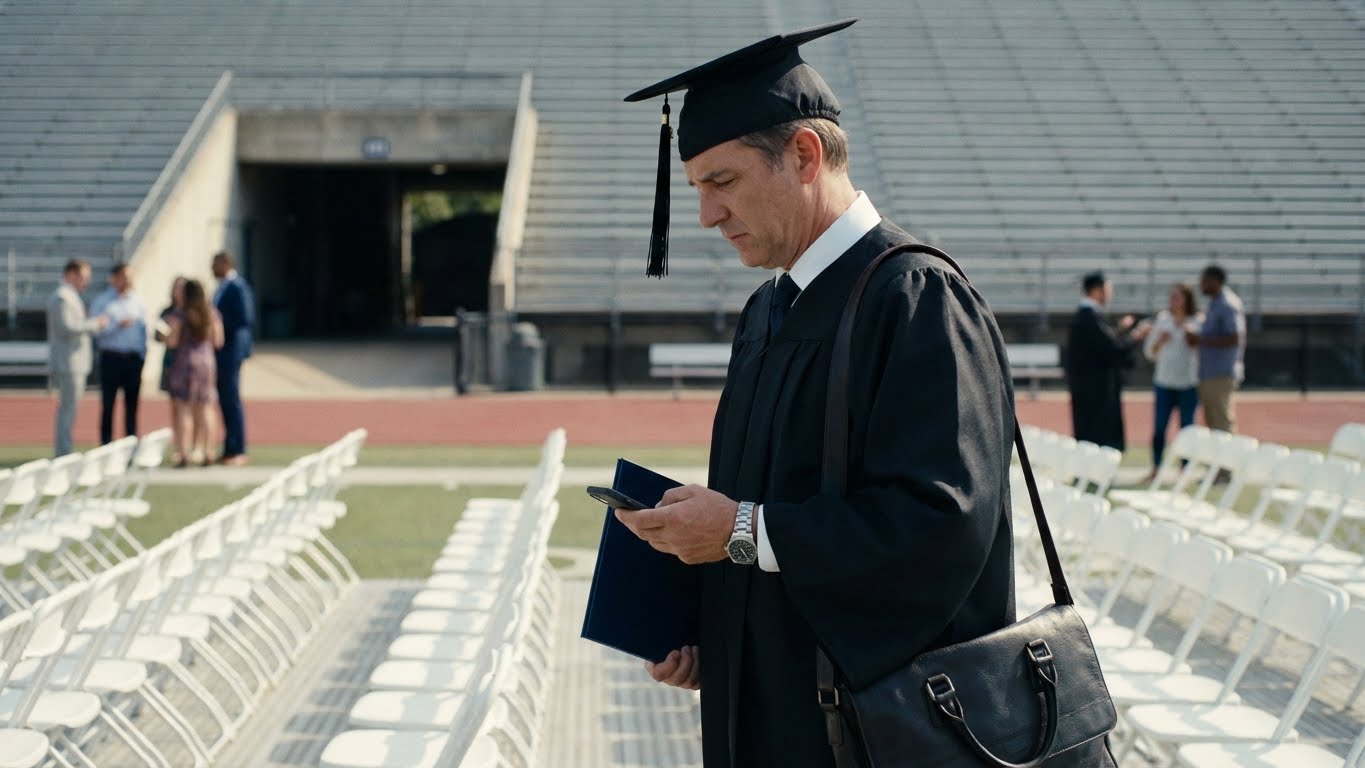 At my graduation, every seat meant for my family was empty. Two hours away, they were laughing at a backyard barbecue.