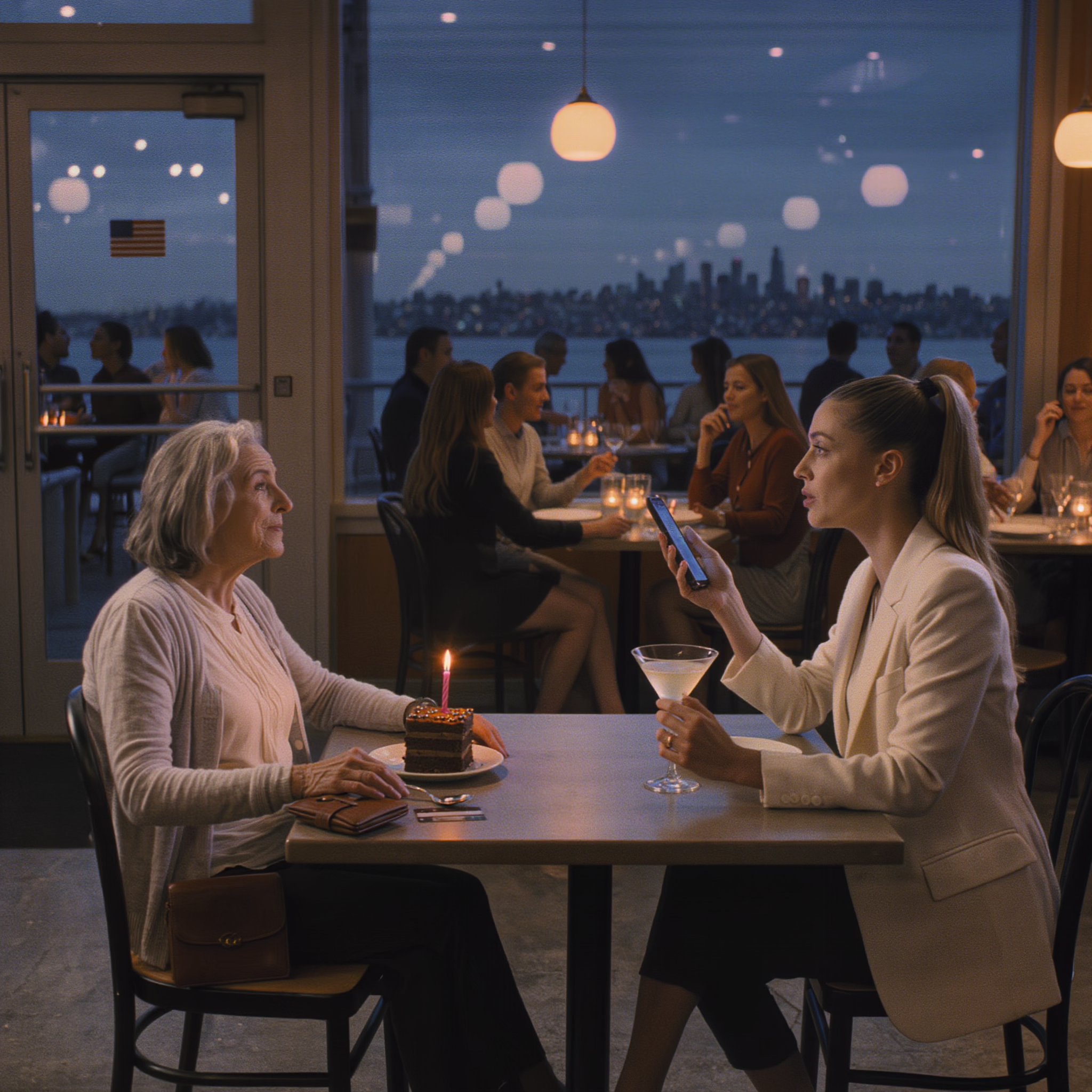 On the night of my fifty-ninth birthday, my daughter looked at me across a restaurant table and said, “Mom, stop asking for money. It’s embarrassing.”