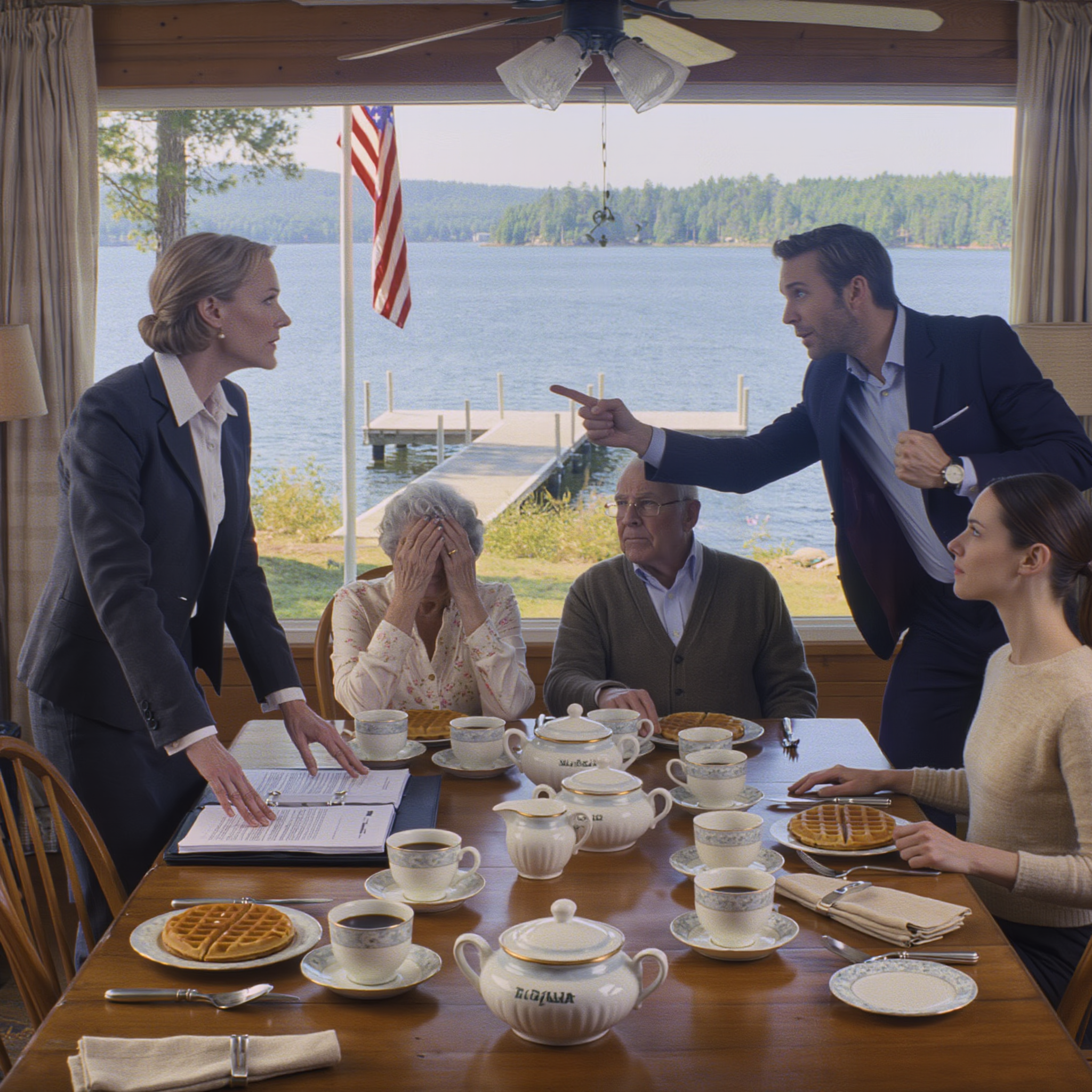 I sat in silence as my parents prepared to gift our family lake house to my ‘successful’ brother, completely unaware that i had secretly owned it for eight years to save it from his hidden debts—until he tried to forge my signature to steal it back.