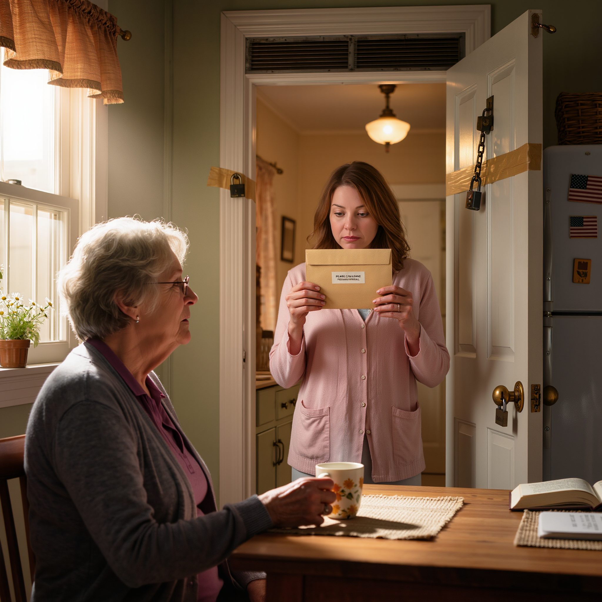 After a full day of teaching at the public school, I saw a new lock on the pantry. “It’s so you don’t touch our things,” said my daughter-in-law. I smiled, and the next day, the lock was gone. In its place, I left a letter that made her hands tremble.