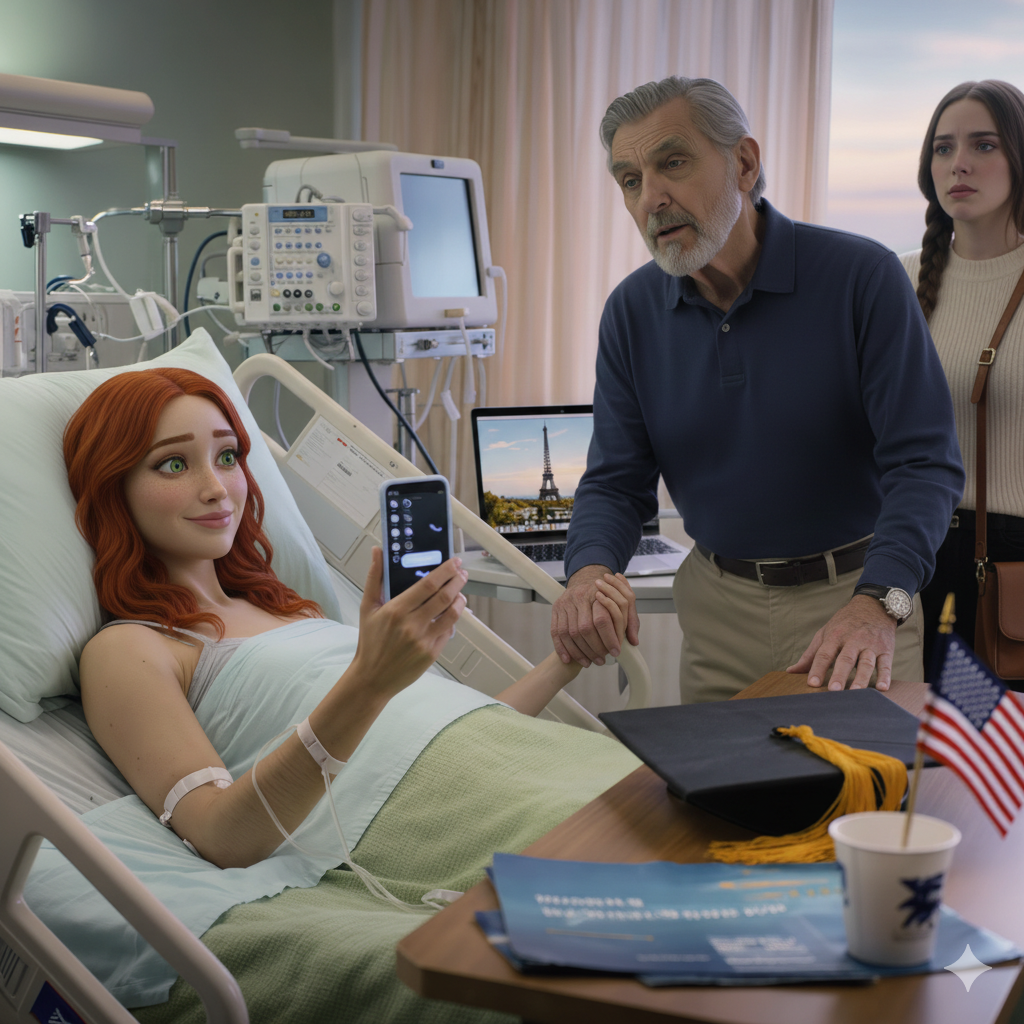 When I collapsed at my graduation, the doctors called my parents. They never came. Instead, my sister tagged me in a photo: “Finally—Paris family trip, no stress, no drama.” I said nothing.