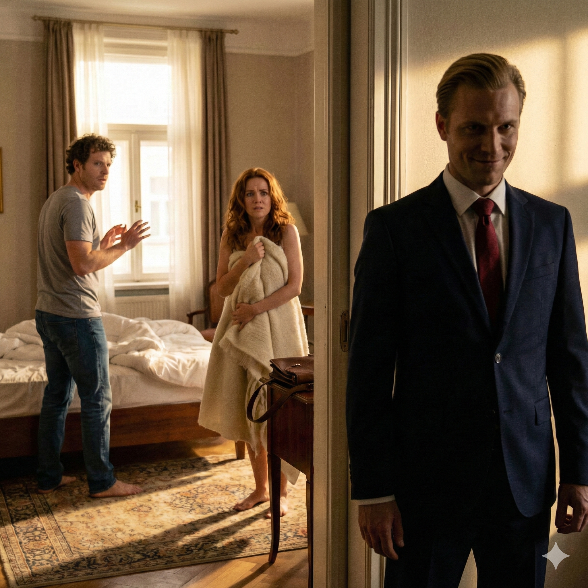 I didn’t scream when I saw my wife in my brother’s arms. I smiled. “Close the door,” she whispered, panicking. I nodded and said calmly, “Relax. I won’t ruin this.” What she didn’t know was that every secret, every lie, every stolen dollar was already backed up. I walked away quietly—because the loudest revenge is the one they never see coming.