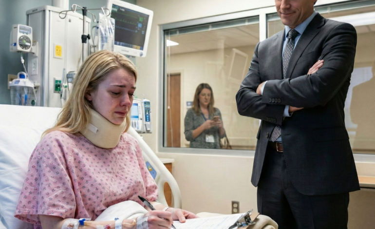 My husband handed me divorce papers right in the ICU: ‘Sign it! I want a perfect wife, not a burden in a wheelchair.’ I signed immediately. He smiled coldly and said, ‘Pay the hospital bills yourself.’ I simply replied, ‘Okay.’