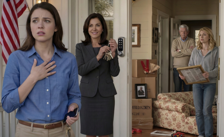 My Mom Stood In My Doorway Holding New Keys And Said, “We’re Giving This House To Your Sister. She Needs It More.” I Said, “The House I Bought With My $150,000 Down Payment?” Dad Chuckled. “Family Homes Belong To The Family, Not You.” The Officer Behind Me Cleared His Throat. “Actually, Ma’am… County Records Show…”