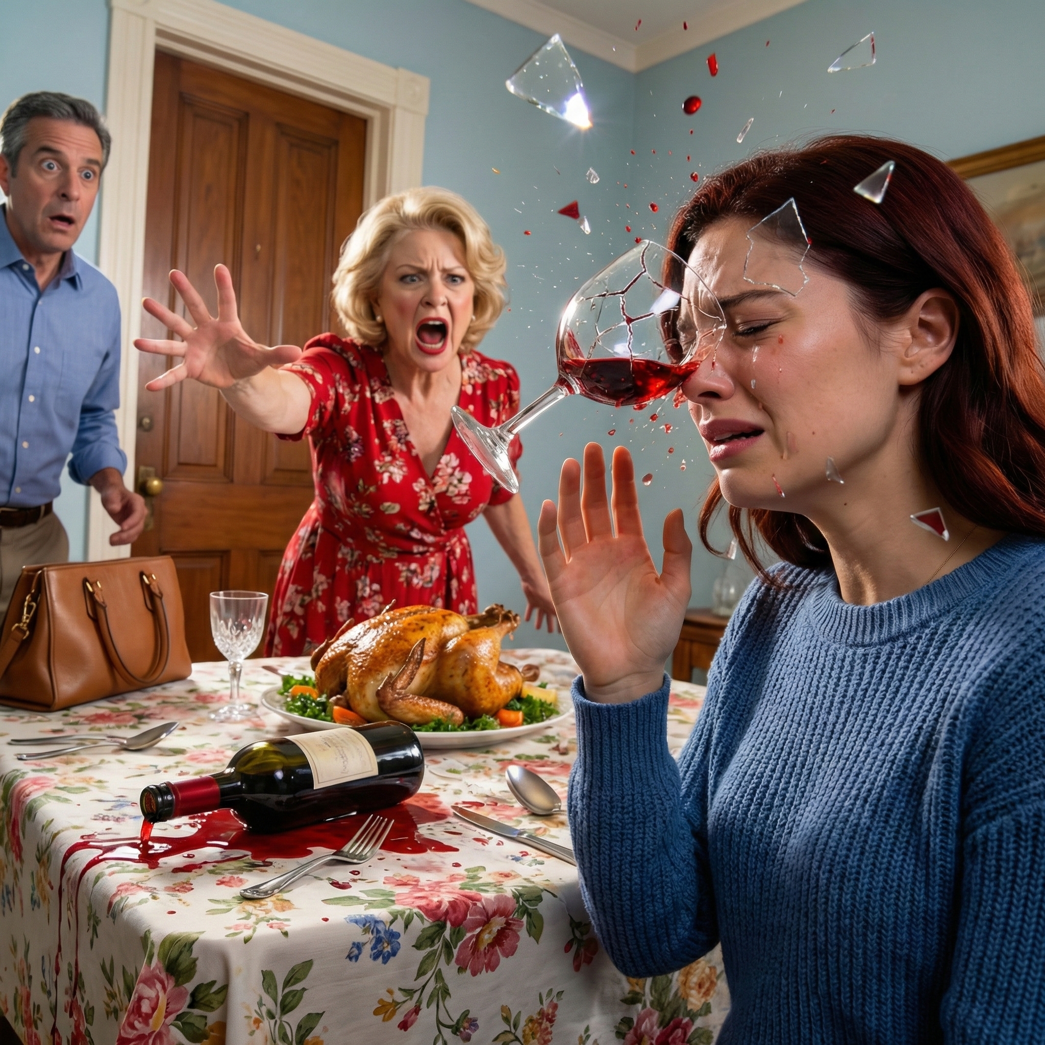 During Easter Dinner, My Parents Threw A Wine Glass At Me When I Refused To Let My Sister And Her Kids Move Into My House. “You’re Being Selfish,” My Mother Said, And They Added. “You Have Empty Bedrooms, So I Smiled…