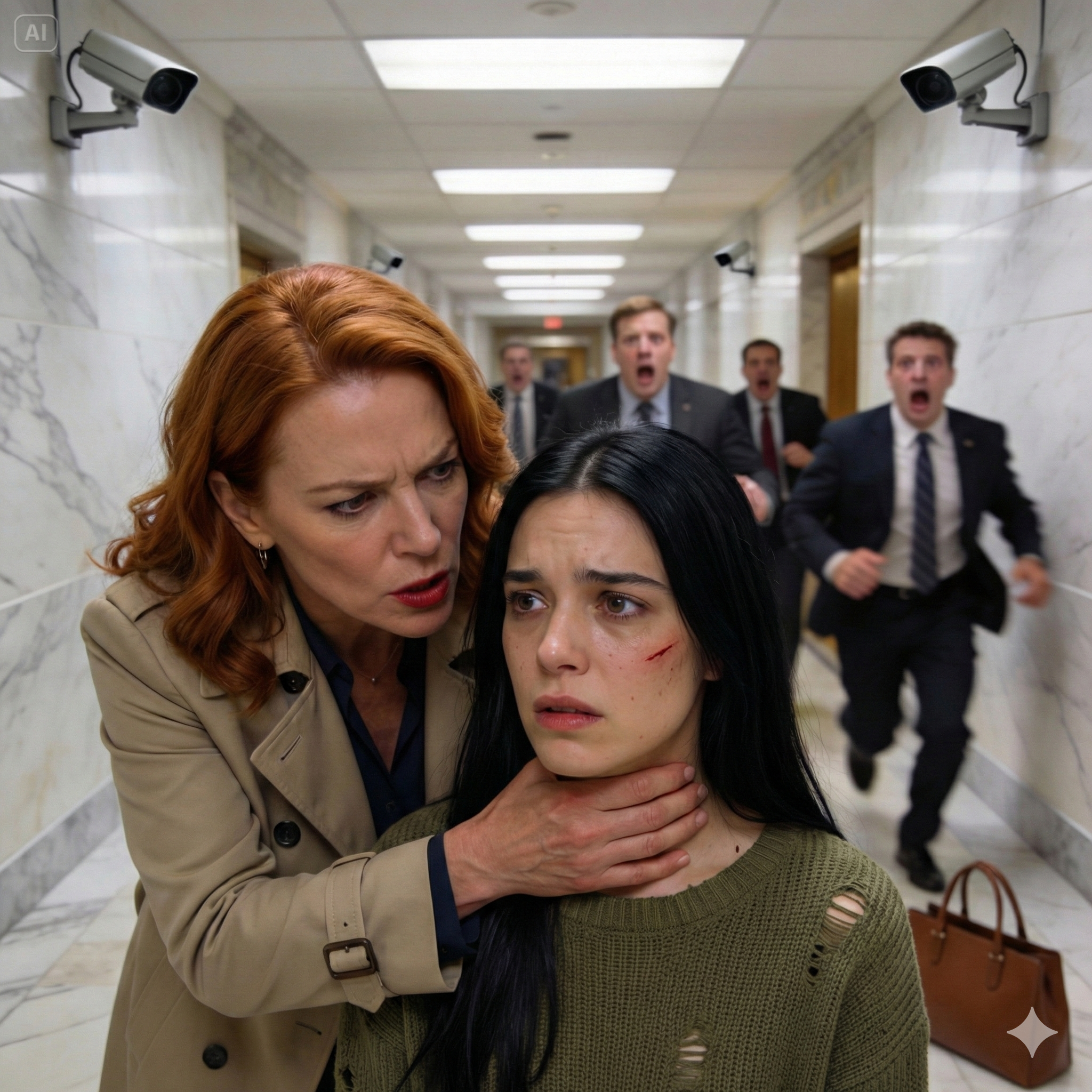 “I said nothing when she slapped me in the courthouse hallway. I didn’t scream. I didn’t cry. I just smiled. My husband looked away and whispered, “Just let it go.” They thought I was weak. They thought I was finished. What they didn’t know? Five minutes later, I would walk into that courtroom… and sit in the judge’s seat.