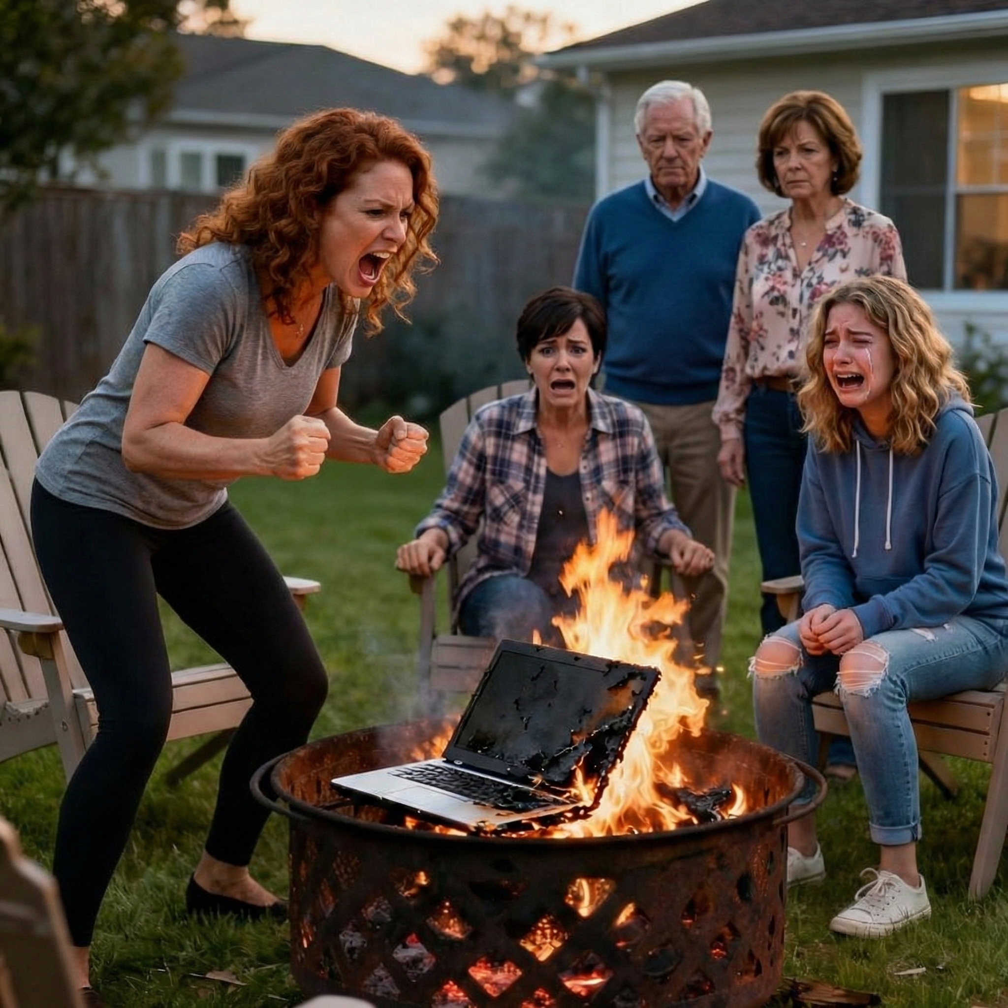 My B.l..oo.d Turned To Ice As My Daughter’s Laptop Blackened In The Flames. My Sister’s Cruel Laughter Echoed While Our Parents Watched Approvingly. Bile Rose In My Throat, But Instead Of Screaming, A …