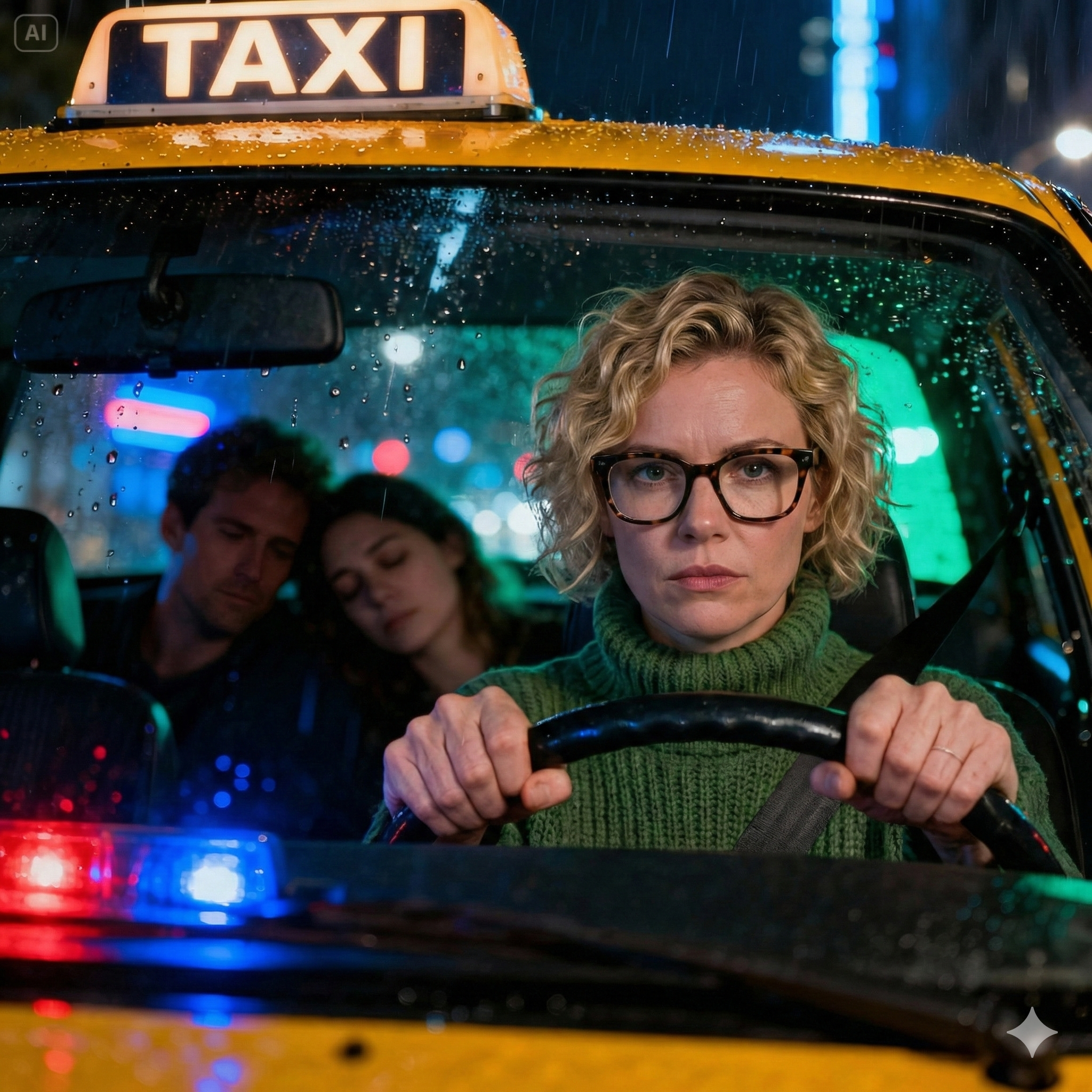 After the divorce, I changed my appearance and started driving a taxi at night. Then I heard my ex-husband’s laugh from the back seat: “She’ll never find out.” My hands locked around the steering wheel—and in that instant, I knew everything was about to change.