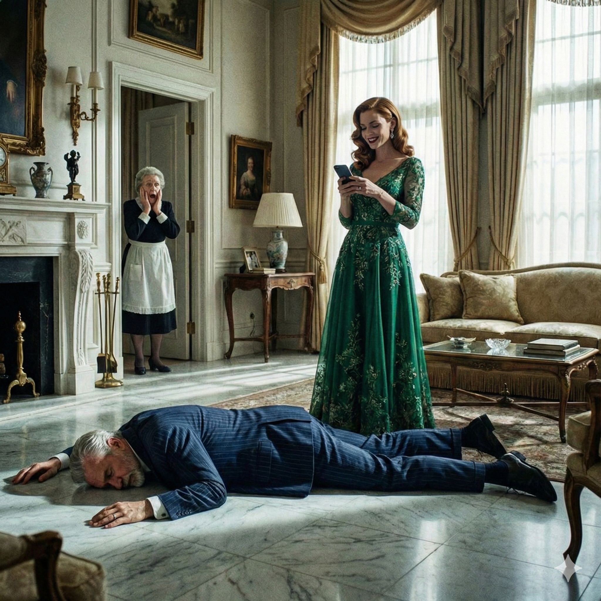 Millionaire faints while testing his fiancée… but the cleaning lady reveals a sh0cking truth