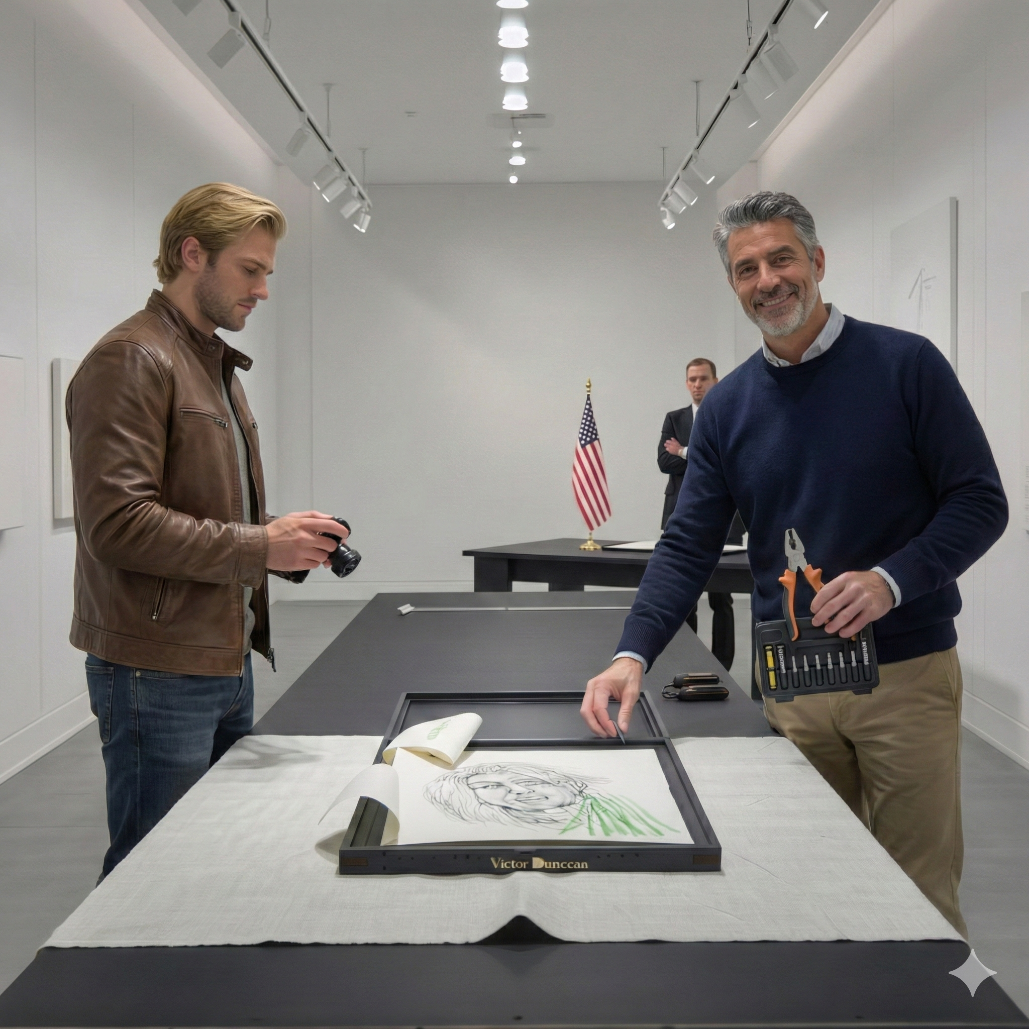 I Was Serving Sparkling Drinks At A Gallery When I Saw It. A Painting I Made When I Was 6. Price Tag: $150,000. “Sir, That Painting Is Mine,” I Said. “Impossible,” The Gallery Owner Laughed. He Called Security To Escort Me Out. But He Forgot To Check The Hidden Note On The Back Of The Canvas.