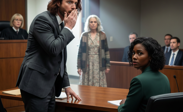 On the bus to my divorce hearing, I gave my seat to a trembling old man. He smiled and murmured, “Mind if I come with you? I’ve waited years for this day.” I thought he was joking—until he followed me into the courtroom. When my husband saw him, he went ghost-white. “No… you’re supposed to be dead.” That’s when I realized my marriage wasn’t our only lie.