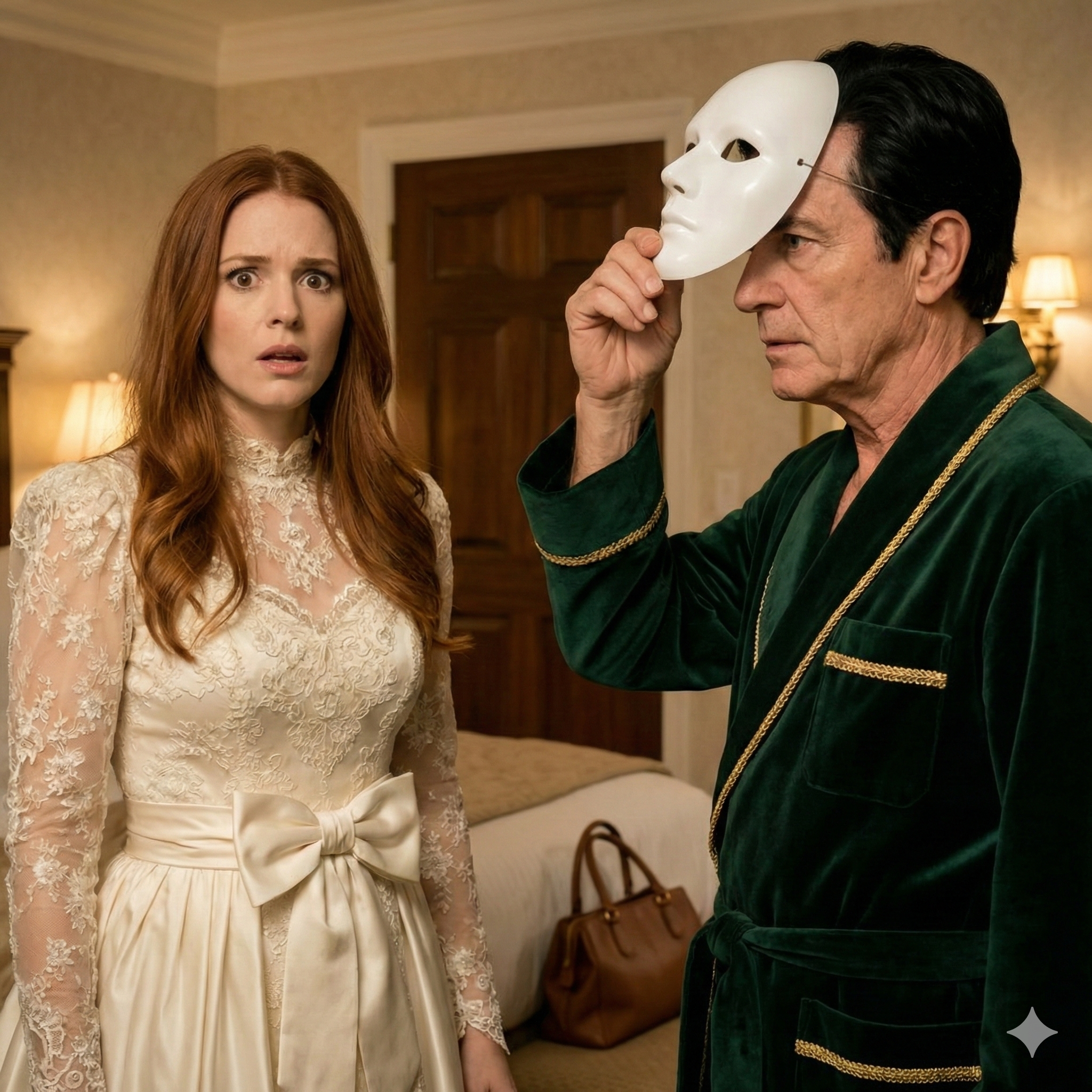 To pay for my father’s cancer treatment, I married a rich old man. On our first night, he removed his mask and said, ‘Now you’ll see who you really married.’