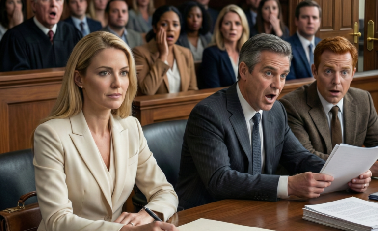 When my husband demanded a divorce, he sneered, “I want the house, the cars—everything except the boy.” My lawyer leaned close. “Fight this.” I met his eyes and whispered, “Give him all of it.” Gasps rippled through the courtroom as I signed every page. He smiled, certain he’d won… until his own lawyer suddenly froze mid-sentence, staring at the evidence I’d been waiting for.