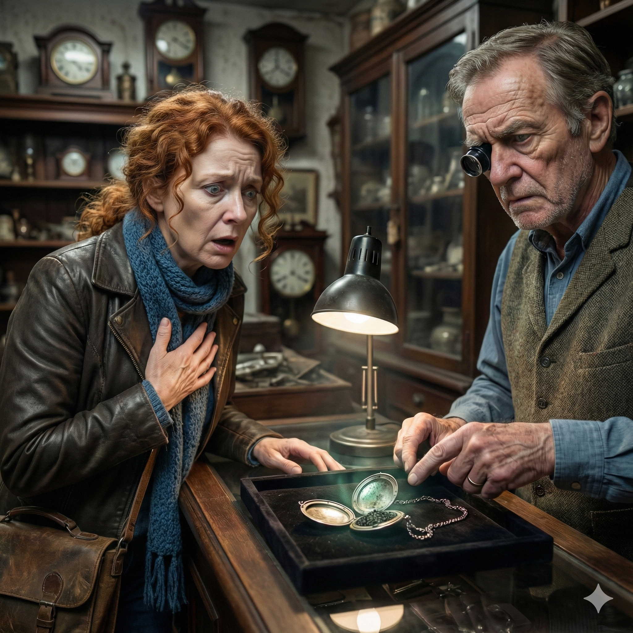 Every morning when I woke up, I felt nauseous. The doctors couldn’t figure out what was causing it. Then one day, a watch repairman in an antique shop looked at the necklace my son had given me and said, “Take it off. Now. Immediately.” I didn’t understand what he meant—until he showed me what was hidden inside it…