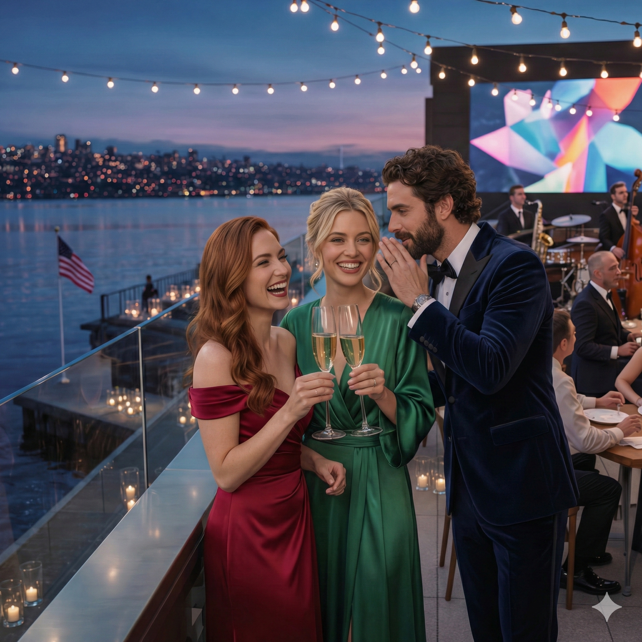 At our wedding anniversary celebration on the rooftop, my husband leaned close to my ear and whispered, “This one’s chilled – you like it best,” his hand hovering over my champagne glass; I didn’t flinch. I smiled, swapped glasses with the “former colleague” he’d brought along, and let the jazz music continue. Until the hotel screen displayed something that shouldn’t have been there.