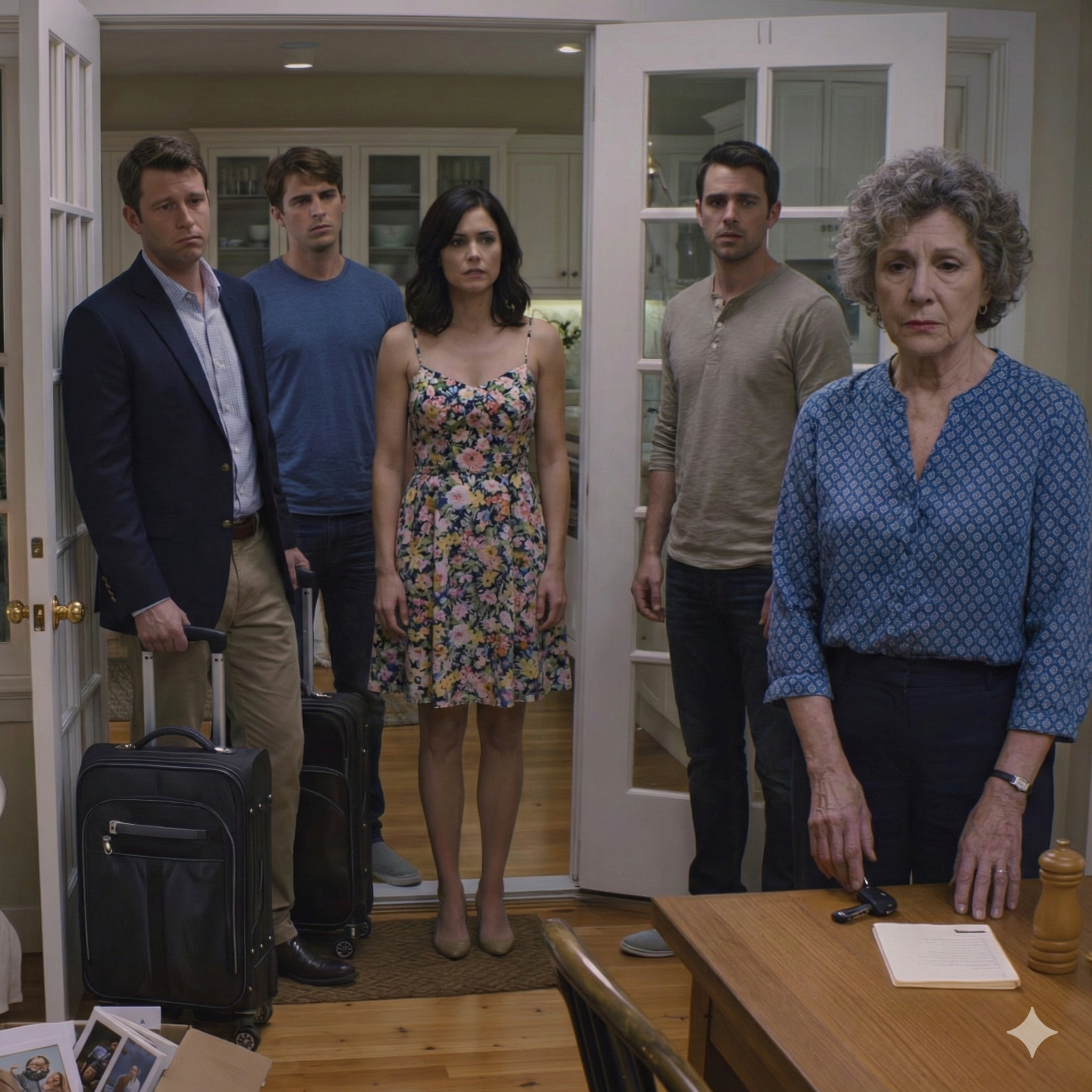 On my grandson’s 20th birthday, my daughter-in-law picked the fanciest restaurant in town—and left me off the guest list. My son texted, “Clean up—we’ll be home late with guests,” so I quietly packed and walked out. After midnight, they came back laughing, turned the key, and what they found inside snapped them sober.