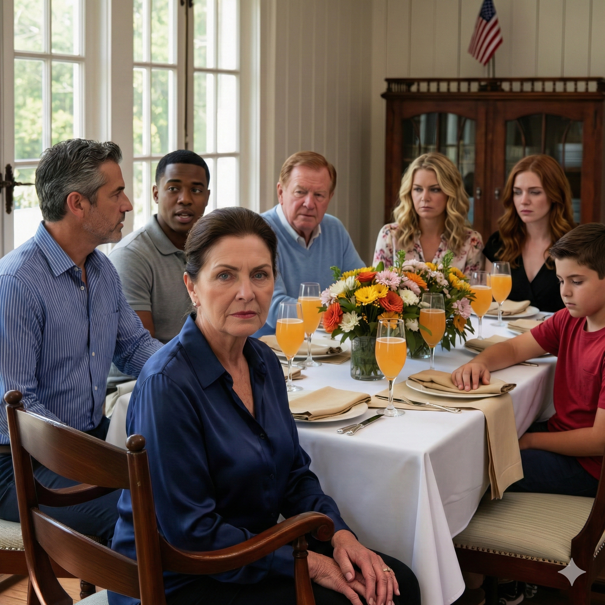 My son said at lunch, “We only invited you to be polite—don’t think everything revolves around you.” His fiancée smirked. I took one sip of tea, smiled, then stood up and left. A month later, the carriage house out back was rented out. Then I quietly ended every bit of support they’d been counting on, updated the gate access, and waited. That week, my phone lit up with message after message. And then I received the first visit.