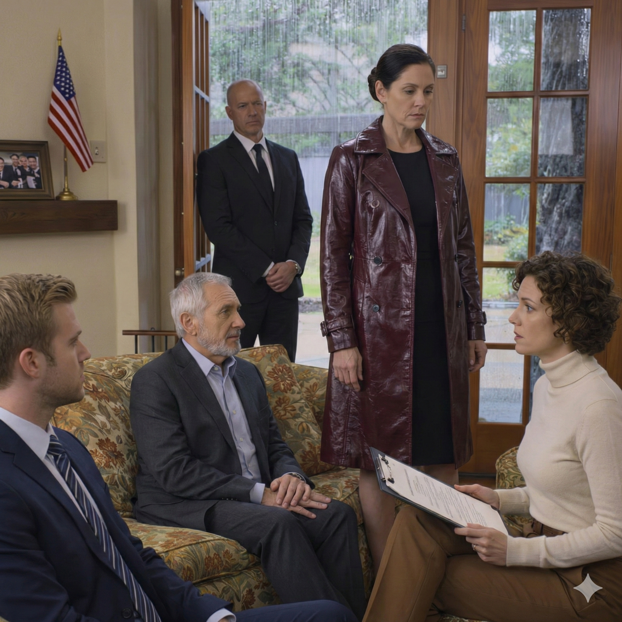 I came home from my mother-in-law’s burial in February rain and found my husband, my son, my sister-in-law, and a lawyer I’d never met sitting in my living room. They said her will gave them the house and handed me $5,000 “for my service,” then told me I had 48 hours to leave—unaware that Margaret had slipped me a sealed envelope before she died.