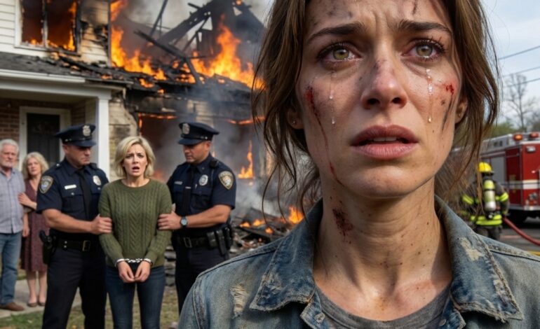 My sister set my house on fire after I refused to give it to her. My parents begged me to forgive her, but I let the police arrest her anyway.